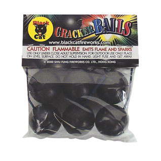 Cracker Balls 6 pack Black Cat